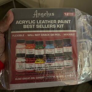 Angels Acrylic Leather Paint Set - 12 Vivid Colors